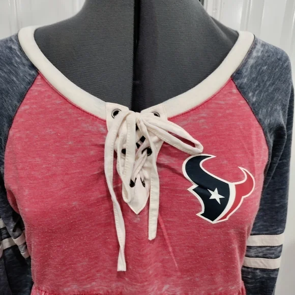 Touch by Alyssa Milano NFL Houston Texans long sleeve maternity blouse s… - Picture 2 of 8
